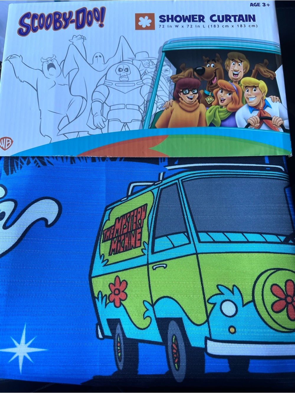 New scooby doo shower curtain